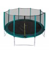 Aga SPORT PRO Trampolína 366 cm Dark Green + ochranná sieť + schodíky